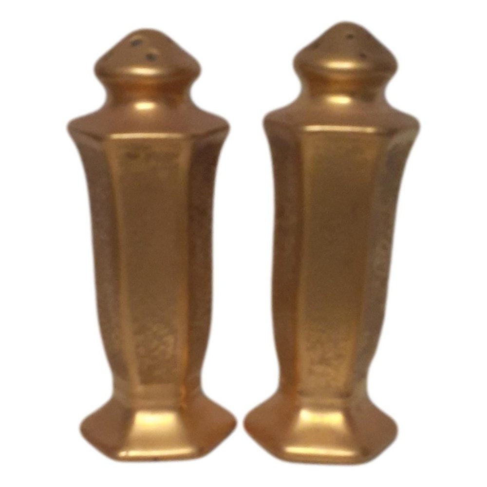 Pickard Gold Ceramic Salt and Pepper Shakers